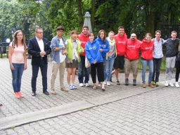 Wizyta międzynarodowej grupy młodzieży w Domu Pomocy Społecznej w Podzamku w ramach ŚDM Kraków 2016r